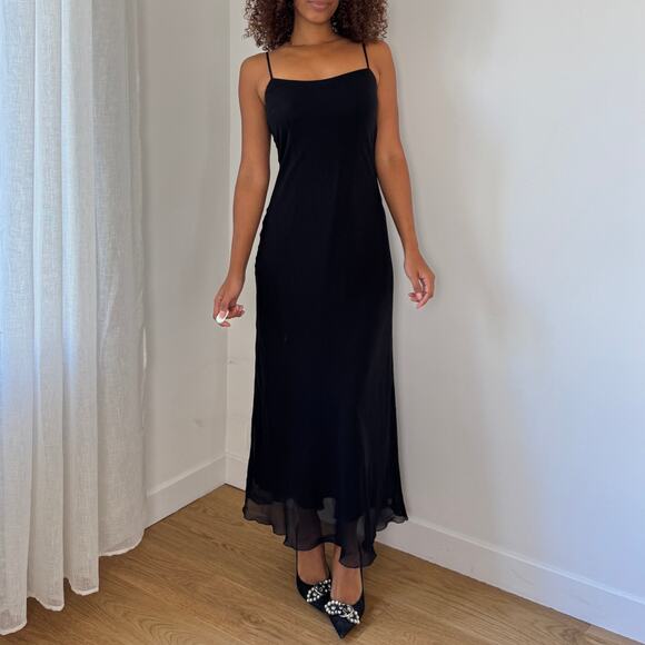 Italian Vintage Black Mesh Slip Dress (XS/S) - Picture 5 of 7